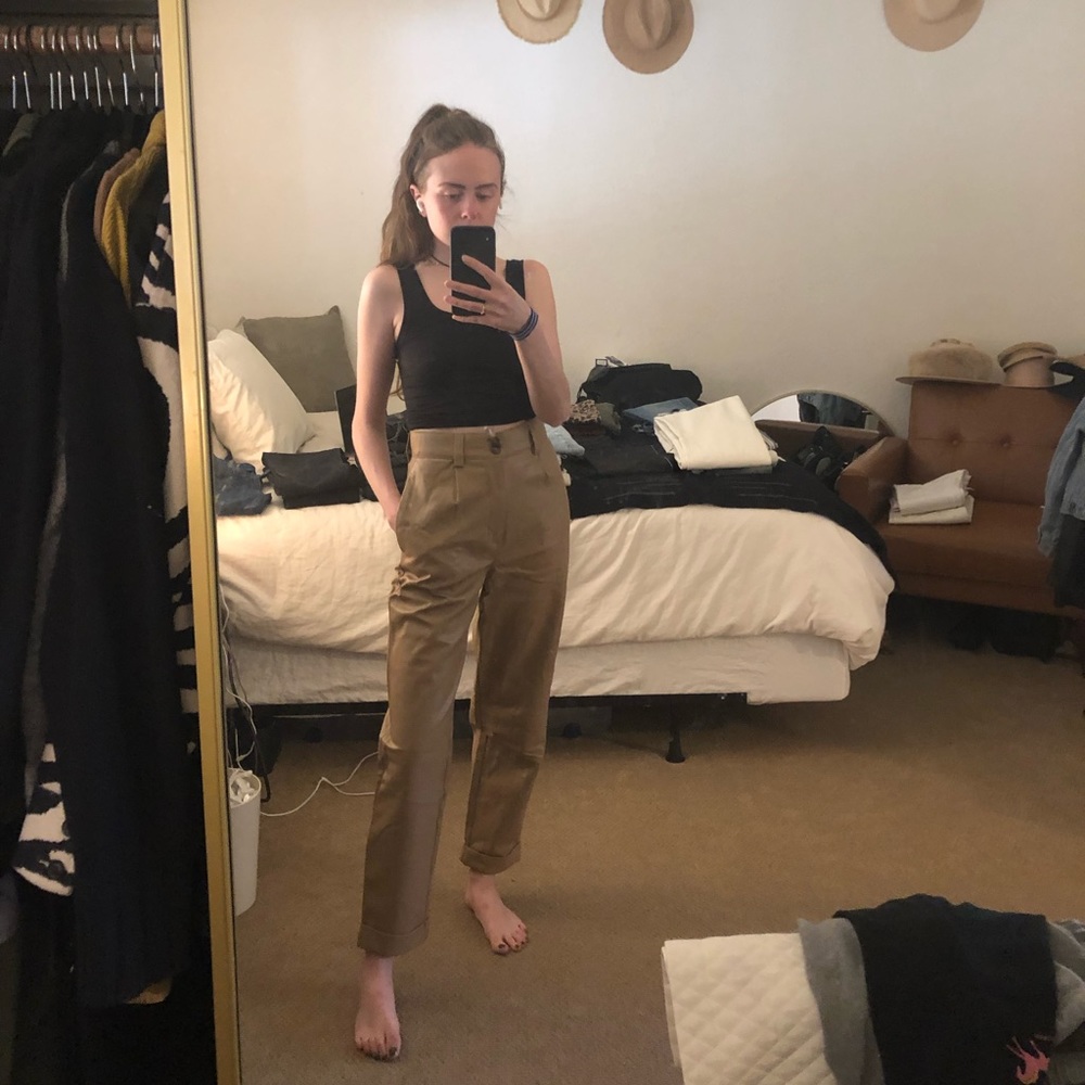 Brown Leather Trousers